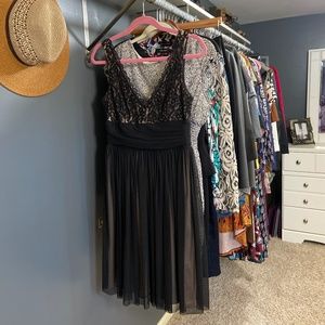 Black Lace Party Dress - London Times